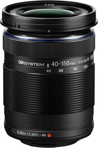 OM SYSTEM M.Zuiko Digital ED 40-150 mm F4-5.6 Lens, Telephoto Zoom, Suitable for All MFT Cameras (Olympus OM-D & Pen Models, Panasonic G Series), Silver in Kuwait