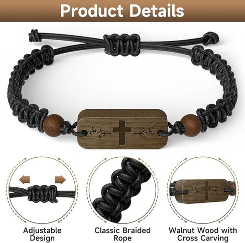 Adjustable Daily Bible Verse Bracelet - Christmas Stocking Stuffers, Scripture Bracelet with Tap-to-Read Feature, Christian Spiritual Accessory for Teen in Saudi Arabia