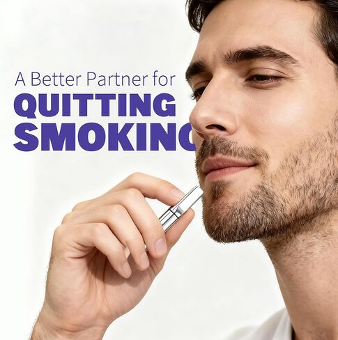 Breathe Necklace Breathing Necklace to Quit Smoking with Filter Breathe Free Necklaces for Anxiety Quit Vapingtools for Adult with 3 Flavor Swaps, Silver in Saudi Arabia