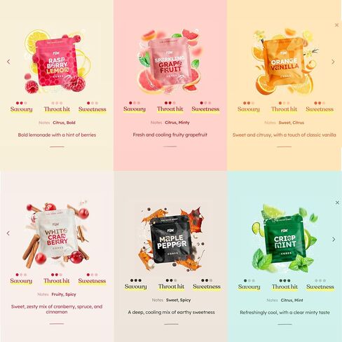 جهاز Füm Journey Pack مع 6 عبوات من النوى النباتية | 18 نواة إجمالية in Saudi Arabia