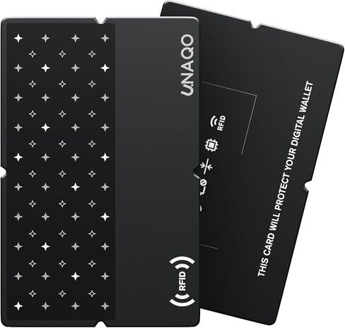 واقي بطاقة الائتمان RFID للمحافظ ودرع جواز السفر وجهاز حجب NFC | حماية ضد السرقة لبطاقات الخصم والهوية وEMF | اكسسوارات السفر للرجال والنساء in Kuwait
