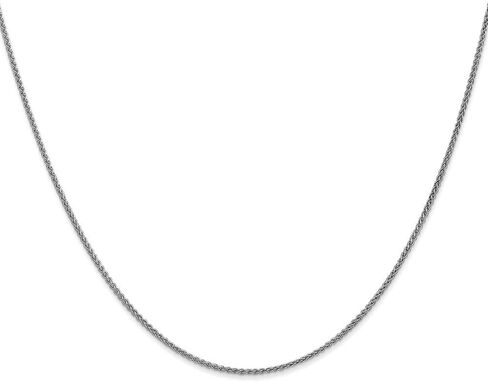 10K White Gold 1.25mm Spiga Chain Necklace in Saudi Arabia