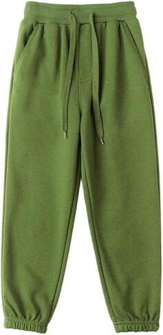 بنطال رياضي للفتيات والأولاد من القطن بخصر مرن للركض النشط كاجوال ناعم للأطفال سروال للمراهقين ملابس مدرسية in Kuwait