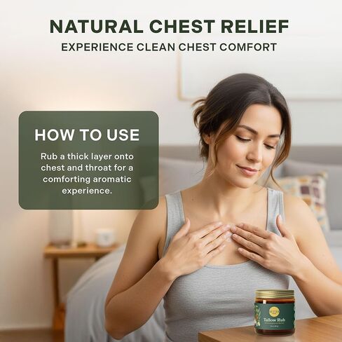 فرك الشحم الطبي الخالي من البترول من Betterbrand - بديل فرك البخار الطبيعي مع المنثول والأوكالبتوس - بلسم الشحم الذي يتغذى على العشب لتخفيف احتقان الصدر - صنع في الولايات المتحدة الأمريكية - 1.6oz in Kuwait