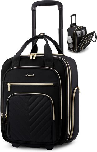 LOVEVOOK Underseat Carry On Luggage with Wheels, Lightweight Stylish Under Seat Luggage, Soft Sided Small Personal Item Suitcase for Travel in Saudi Arabia
