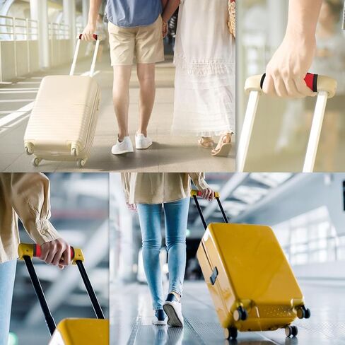 uxcell Luggage Handle Wrap, 2 Pcs Hollow Neoprene Handbag Grip Cover Protector Luggage Identifiers Suitcase Handle Wraps for Luggage Suitcase Travel Bags, Purple in Saudi Arabia