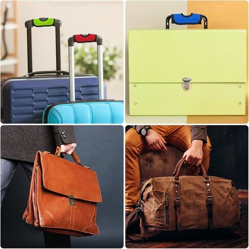 uxcell Luggage Handle Wrap, 2 Pcs Hollow Neoprene Handbag Grip Cover Protector Luggage Identifiers Suitcase Handle Wraps for Luggage Suitcase Travel Bags, Purple in Saudi Arabia