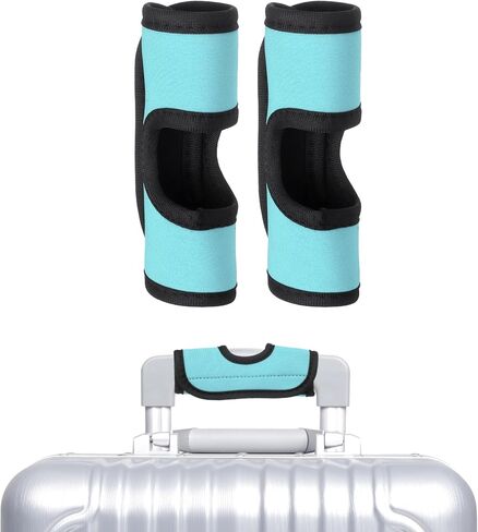 uxcell Luggage Handle Wrap, 2 Pcs Hollow Neoprene Handbag Grip Cover Protector Luggage Identifiers Suitcase Handle Wraps for Luggage Suitcase Travel Bags, Purple in Saudi Arabia