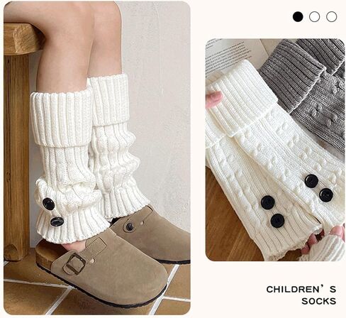 Retro Socks Breathable Socks Loose Socks Autumn Winter Socks Crochet Stockings Leg Warmer Stockings for Girls 3-13 Year in Saudi Arabia