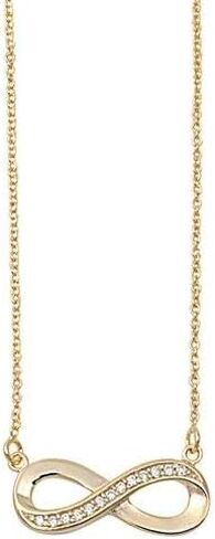 Gold Infinity Statement Chunky Pendant Rhinestone Necklace for Women Silver Infinity Jewelry Forever Love in Saudi Arabia