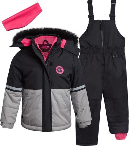 Pink Platinum Girls Snowsuits - 2 Piece Waterproof Toddler Winter Jacket and Ski Pants - Winter Clothes for Girls (2T-16) in Kuwait