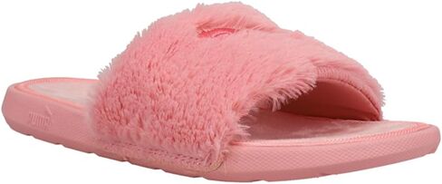 PUMA Kids Girls Cool Cat Fluffy Bx Slide صندل كاجوال كاجوال - وردي - مقاس 7 M in Kuwait
