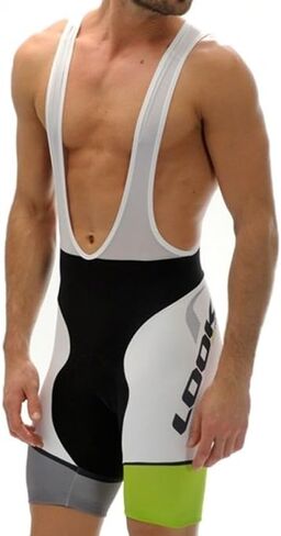 LOOK Pro Team Bib Short Medium Black/Green in Saudi Arabia