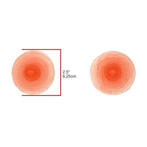 Janet's Girls Adhesive Silicone Attachable Nipples, Reusable, Washable for Breast Forms, Crossdressers, Drag Queen (X-Large Nipple (Pair)) Pink in Saudi Arabia