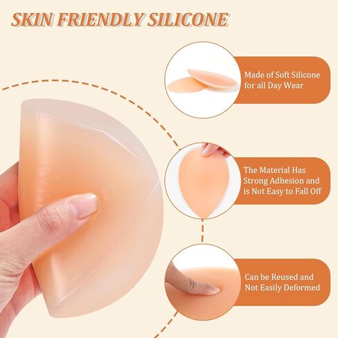 4 قطع من وسادات المؤخرة المصنوعة من السيليكون للنساء، لاصقة قابلة لإعادة الاستخدام ومصحح انحدار الورك للملابس الداخلية in Kuwait