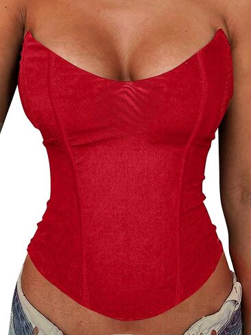 LovelyWholesale Mesh Corset Top for Women Sexy Strapless Bustier Tops Party Club in Saudi Arabia