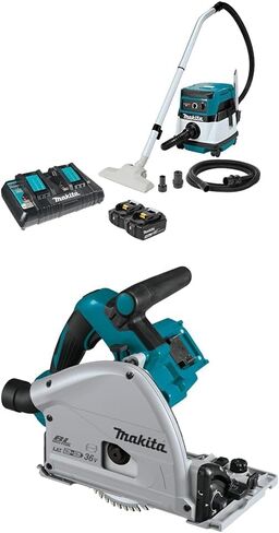 Makita XCV04PT 18V X2 LXT® Lithium-Ion (36V) Cordless/Corded 2.1 Gallon HEPA Filter Dry Dust Extractor/Vacuum Kit (5.0Ah) in Saudi Arabia