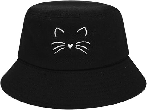 Trendy Cotton Bucket Hat for Women Men Beach Fisherman Cap Sun Hats in Kuwait