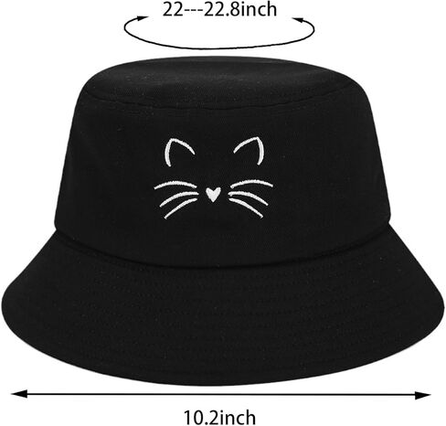 Trendy Cotton Bucket Hat for Women Men Beach Fisherman Cap Sun Hats in Kuwait