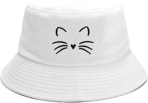 Trendy Cotton Bucket Hat for Women Men Beach Fisherman Cap Sun Hats in Kuwait