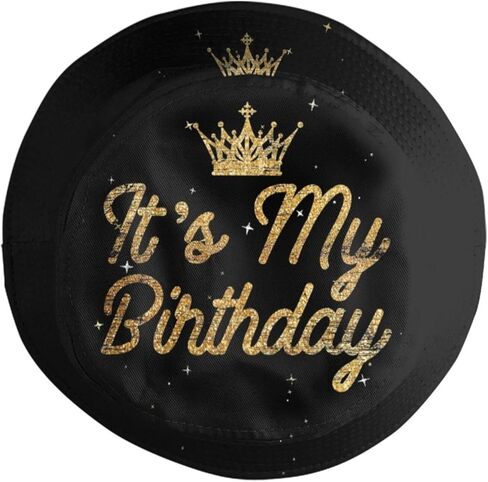 It's My Birthday Funny Bucket Hats Packable Travel Beach Sun Hat Wide Brim Fisherman Caps for Women Men in Saudi Arabia