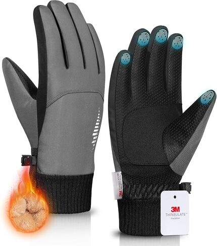rivmount 3M Thermal Winter Gloves Waterproof/Touchscreen/Warm for Cold Weather Running Cycling Ski Snow Outdoor Women Men in Saudi Arabia
