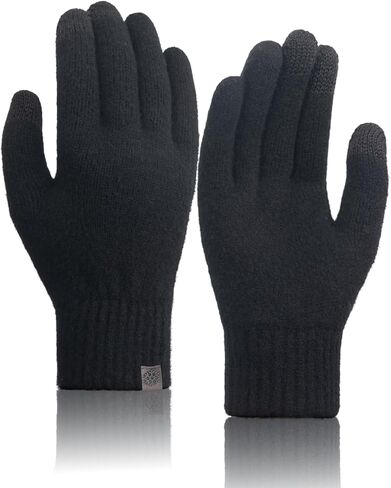 TRENDOUX 100% Merino Wool Gloves for Women Men - Winter Touchscreen Thermal Warm Gloves for Driving Running Texting Gift in Saudi Arabia