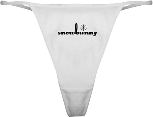 CafePress Snowbunny Classic Thong Underwear, Womens Panties in Saudi Arabia