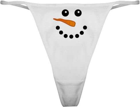 CafePress Snowman Face Classic Thong Underwear, Womens Panties in Saudi Arabia