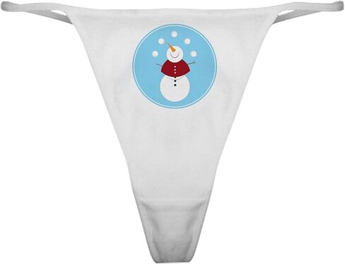 CafePress Snowman Face Classic Thong Underwear, Womens Panties in Saudi Arabia