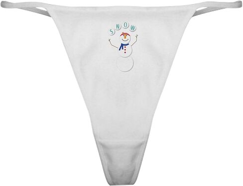 CafePress Snowman Face Classic Thong Underwear, Womens Panties in Saudi Arabia