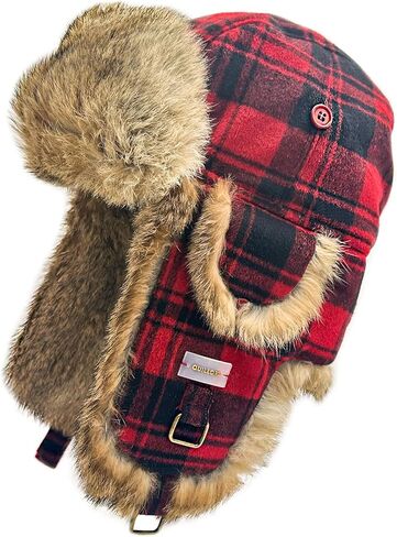Winter Trapper Hat Russian Ushanka Aviator Warm Cold Proof Ski Hunting Cycling Winter Hats in Saudi Arabia