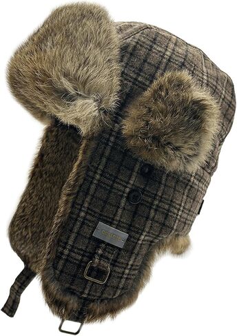 Winter Trapper Hat Russian Ushanka Aviator Warm Cold Proof Ski Hunting Cycling Winter Hats in Saudi Arabia