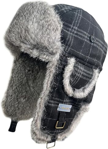 Winter Trapper Hat Russian Ushanka Aviator Warm Cold Proof Ski Hunting Cycling Winter Hats in Saudi Arabia