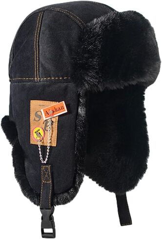 قبعات الصياد الدافئة للنساء والرجال قبعة الشتاء للجنسين Ushanka قبعة الطيار قبعة مع الأذن رفرف قبعة الروسية للطقس البارد Y2K in Kuwait