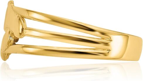 IceCarats 14K Solid Yellow Gold Bare Feet Adjustable Toe Ring Open Midi Band Summer Beach Jewelry in Saudi Arabia