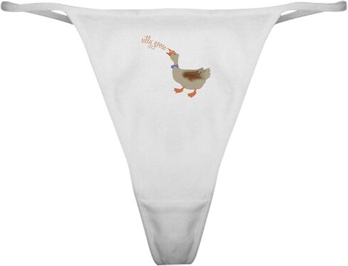 ملابس داخلية كلاسيكية من CafePress Goose (رمادي منحني)، سراويل داخلية نسائية in Kuwait