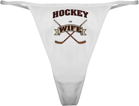 ملابس داخلية رفيعة كلاسيكية من CafePress Hockey Wife، سراويل داخلية نسائية in Saudi Arabia