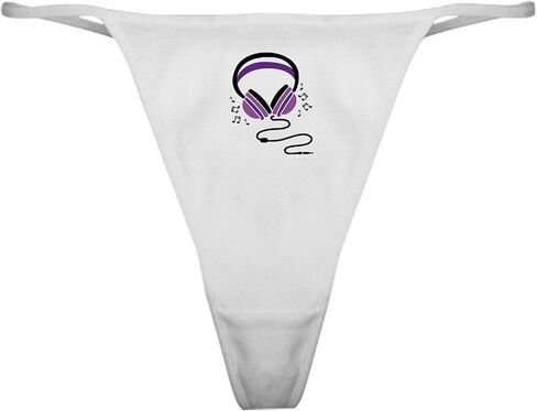 CafePress Headphones Classic Thong Underwear, Womens Panties in Saudi Arabia
