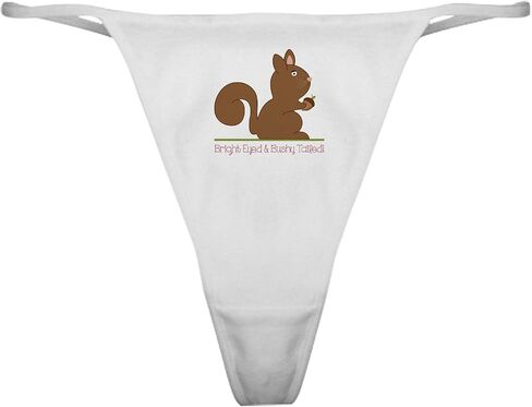 CafePress Bright Eyed Squirrel Classic Thong Underwear, Womens Panties in Saudi Arabia