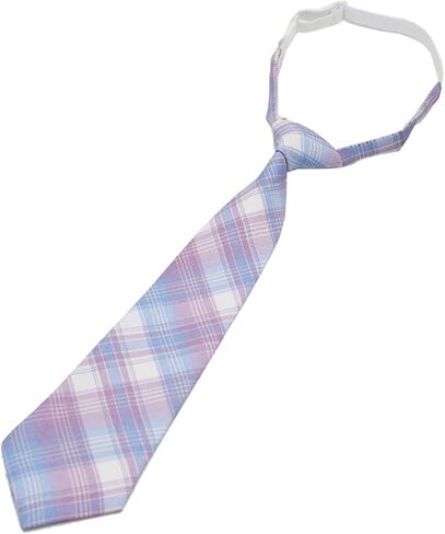 Punk Pre Tied Checkered Black Ties For Women Girls For Normal Shirt Or Blouse Uniform Pre Tied Black Neck Tie Jk Ties in Kuwait