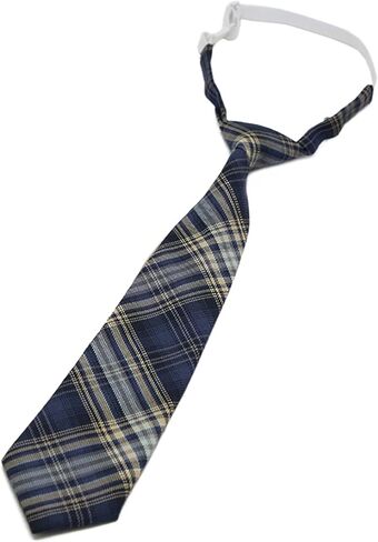 Punk Pre Tied Checkered Black Ties For Women Girls For Normal Shirt Or Blouse Uniform Pre Tied Black Neck Tie Jk Ties in Kuwait