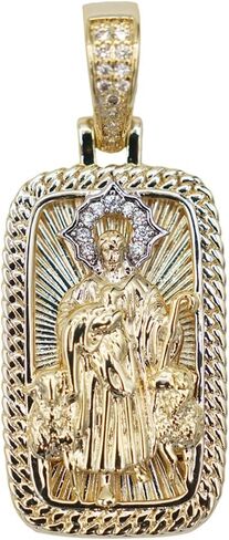 GLD Shepherd Icon Pendant for Men and Women - Gold Plated Religious Pendant - Designed in Miami - Built to Last in Saudi Arabia