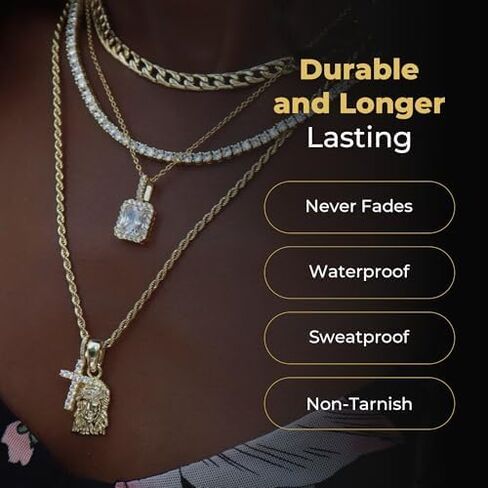 GLD Shepherd Icon Pendant for Men and Women - Gold Plated Religious Pendant - Designed in Miami - Built to Last in Saudi Arabia