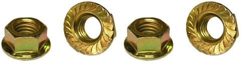 (8) 1/2-13 Hex Serrated Flange Nuts Grade 8 Zinc Yellow in Saudi Arabia