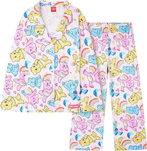 Get Trend 2 Pc Pajama Sets for Girls, Teens with Top, PJ Pants, Sleepwear, Nightwear, Kids PJs, Lounge Set, Gifts for Girls in Kuwait