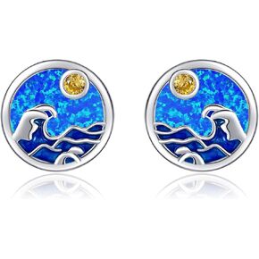 Jellyfish Earrings 925 Sterling Silver Jellyfish Dangle Earrings Ocean Animal Jewelry Present for Women in Saudi Arabia