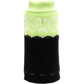 The Worthy Dog Stripe Snowman Sweater, Winter Warm Dog Clothing, Outfits Cold Weather Pet Coat, Knitted Sweater - Medium, Gray in Kuwait