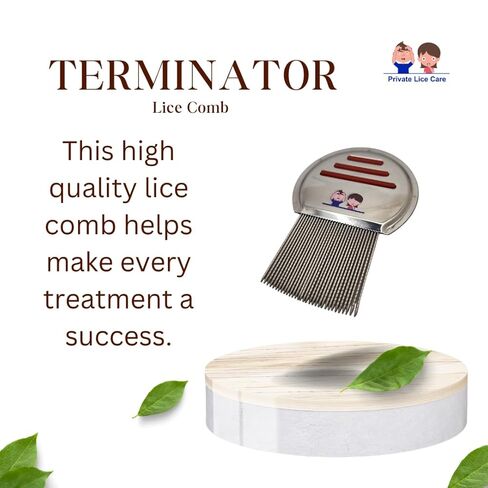 Terminator Stainless Steel Lice Comb, Professional Nit Removal Tool for All Hair Types in Saudi Arabia
