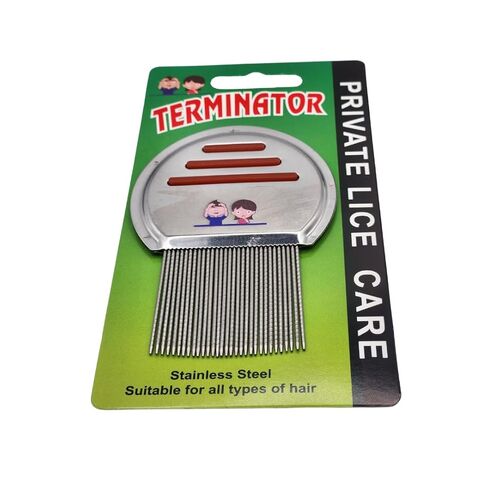 Terminator Stainless Steel Lice Comb, Professional Nit Removal Tool for All Hair Types in Saudi Arabia